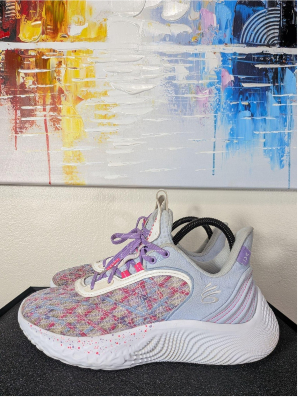 Under Armour Curry Flow Shoes Youth Size 6Y Multicolor Basketball Sneakers